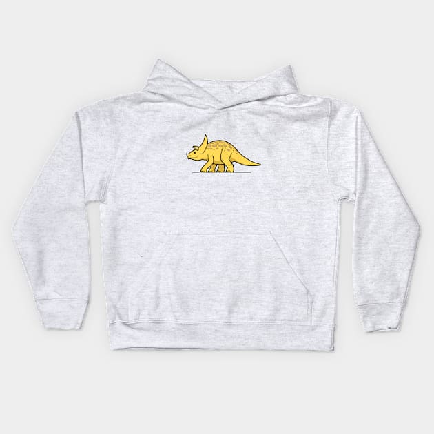 CuteForKids - Triceratops Kids Hoodie by VirtualSG